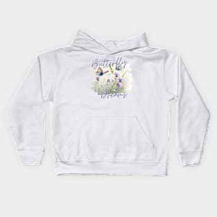 Bright Butterfly Dreams Kids Hoodie